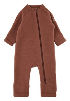 Mikk-Line merino wool suit w/zip - Mink